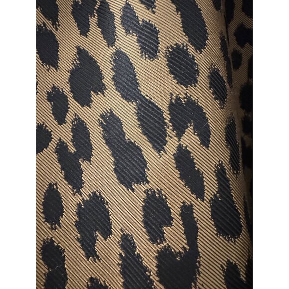 Kate Spade Leopard Print Brocade Fit & Flare Dress With Bow Tie Back - Picture 6 of 6